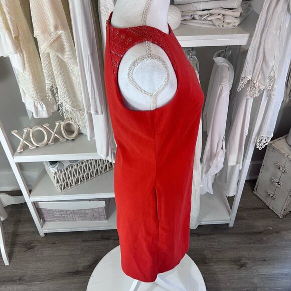 Nine West women's size 4 sheath dress orangish red. Coastal fun #0971 - Picture 8 of 15